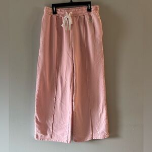 Missguided + Girls Light Pink Drawstring Lounge Pajama Bottoms